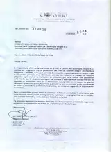 OFICIO DE RESPUESTA AL CENTRO DE FISIOTERAPIA INTEGRAL E.U